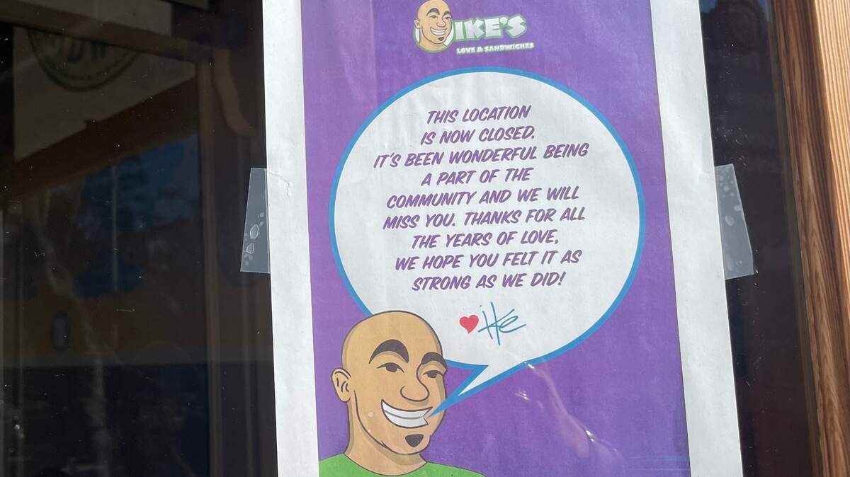 Ike’s Love and Sandwiches in downtown SLO is among the businesses that abruptly closed their doors for good over the past several weeks. Others include Ascendo Coffee in San Luis Obispo and F. Mclintocks steakhouse in Shell Beach.