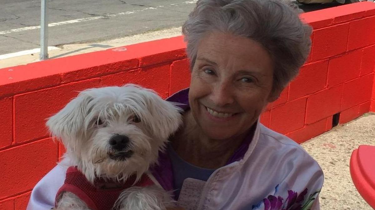 Karen McClain of San Luis Obispo was reported missing at noon on Tuesday. She was last seen with her dog on Cumbre Street.