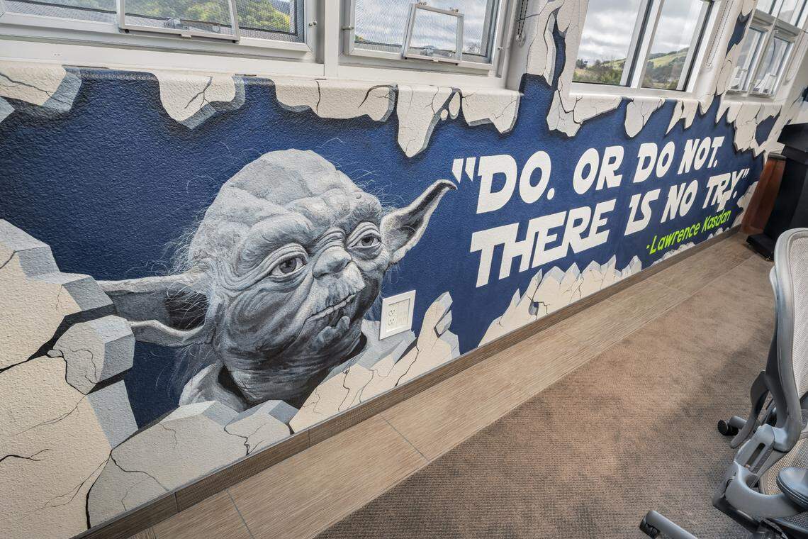 The software company SoCreate unveiled a series of murals at the Cal Poly Technology Park on Thursday, Aug. 29, 2024.