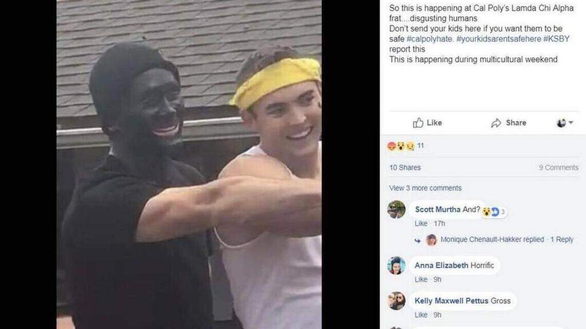 Cal Poly student apologizes for wearing blackface at frat event