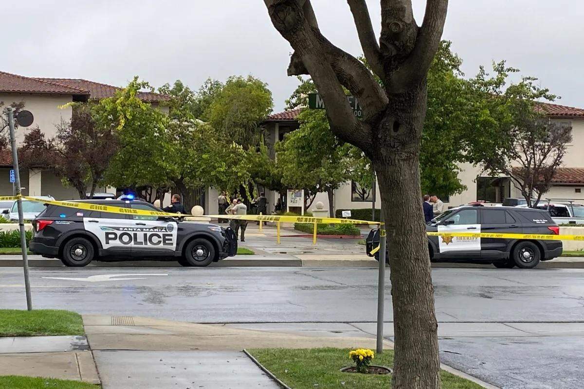 Police responded to a report of a bomb at the Santa Maria Superior Court Wednesday morning, Sept. 25, 2024.