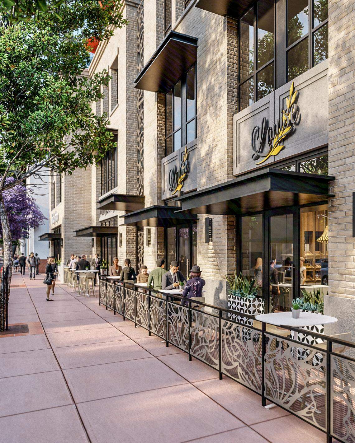 A street scene of the proposed 1144 Chorro St. project.