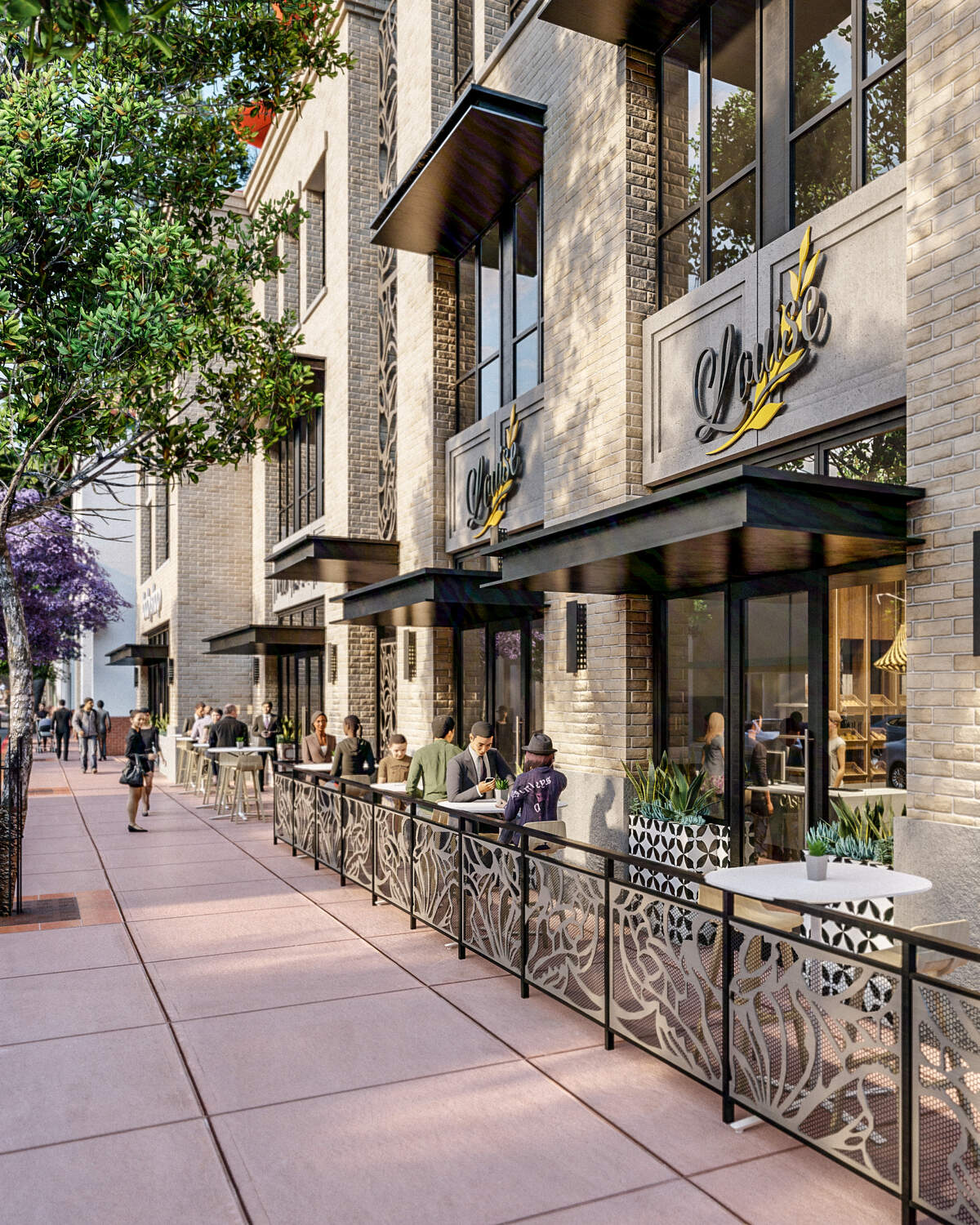 A street scene of the proposed 1144 Chorro St. project.