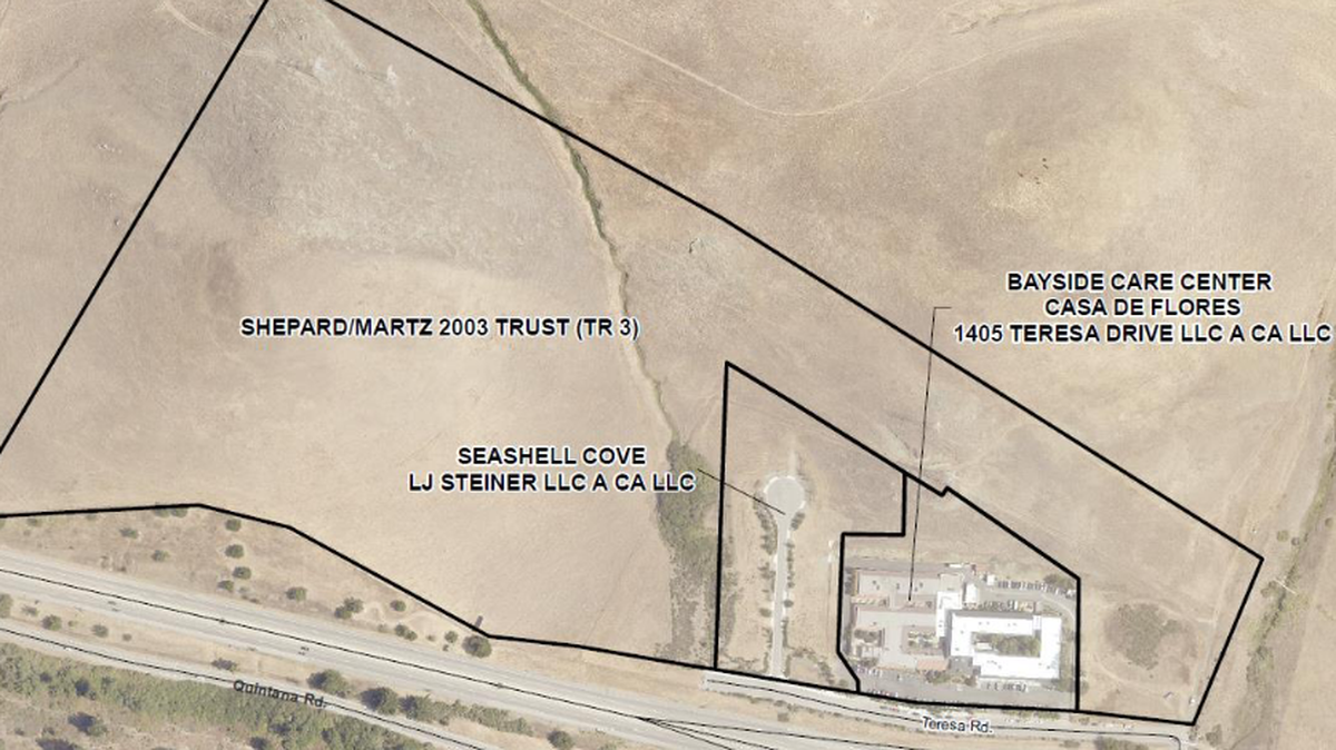 Hundreds of new housing units are proposed on two parcels of land on the hill across Highway 1 in Morro Bay. The Seashell Cove and Shepard/Martz properties are located near the Bayside Care Center at the South Bay Boulevard intersection.