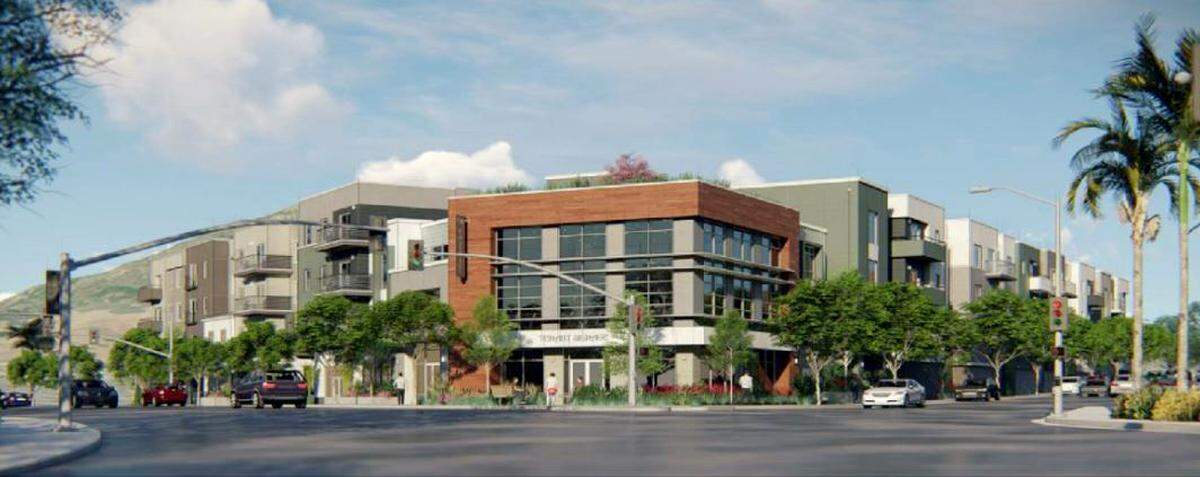 A rendering of the proposed four-story, mixed-use development at 790 Foothill Blvd. in San Luis Obispo.