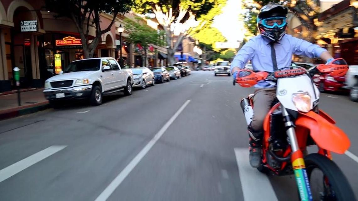 Former professional motocross racer Topher Ingalls, who is now a real estate agent, produced a video showing him riding and jumping across roads and freeways in San Luis Obispo County. The video drew the attention of fellow riders — and the CHP.