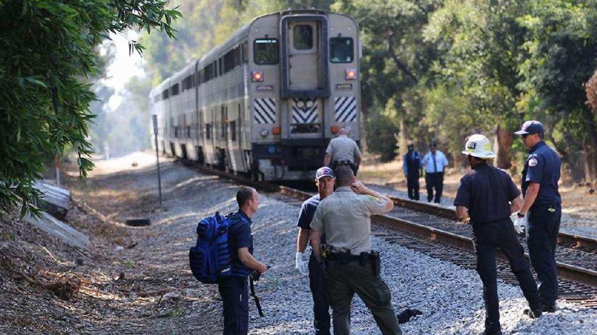 A woman walking on the railroad tracks near Butterfly Lane in Montecito was struck and killed by a northbound Amtrak passenger train Saturday afternoon.