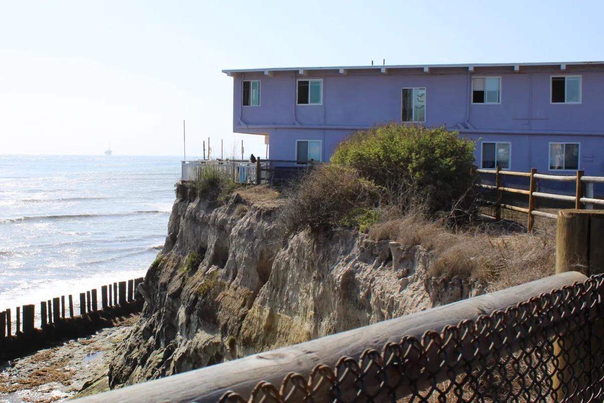 Isla Vista bluffs pose a hazard to partiers. Some protective fencing has been installed but there are ways to get around barriers.