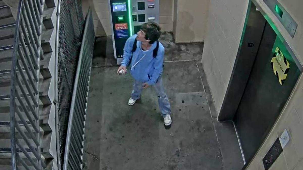 Marsh Street parking garage security cameras captured images of three suspected graffiti vandals. The San Luis Obispo Police Department asked for the public’s help in identifying the suspects.