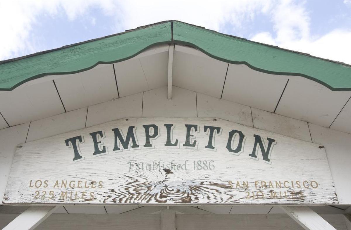 A Templeton downtown sign.