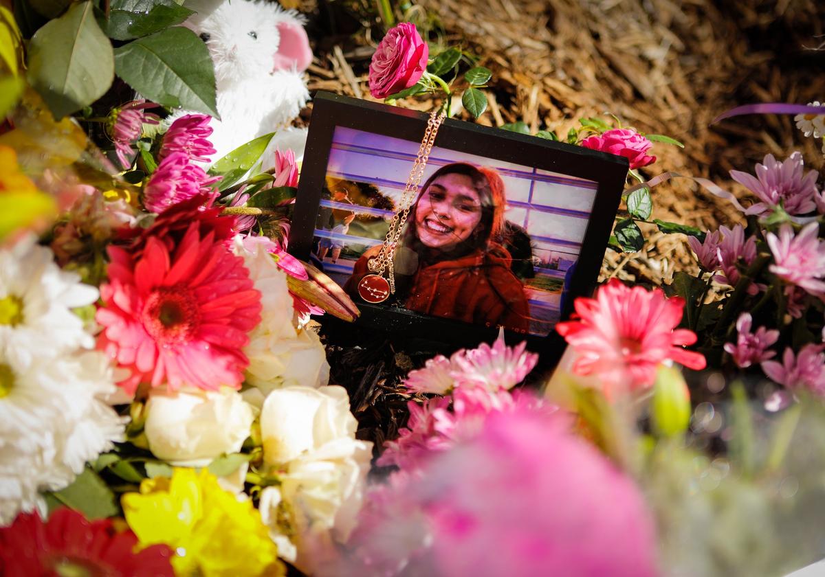 Friends have set up a memorial to Emilee Ruiz, a 17-year-old from Paso Robles who was hit by a car and killed near the northbound Highway 101 Las Tablas on-ramp on Tuesday, March 5, 2019.