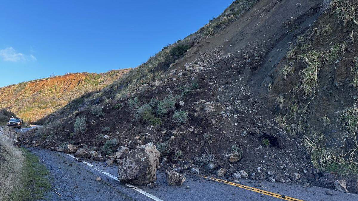 A new landslide on Highway 1 has expanded the road’s closure 8 miles farther on the northern side, Caltrans said on Feb. 8, 2024.