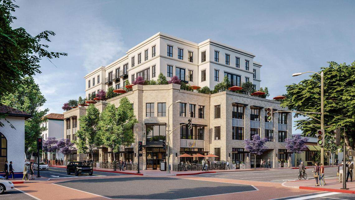 A rendering of the proposed 1144 Chorro St. project.