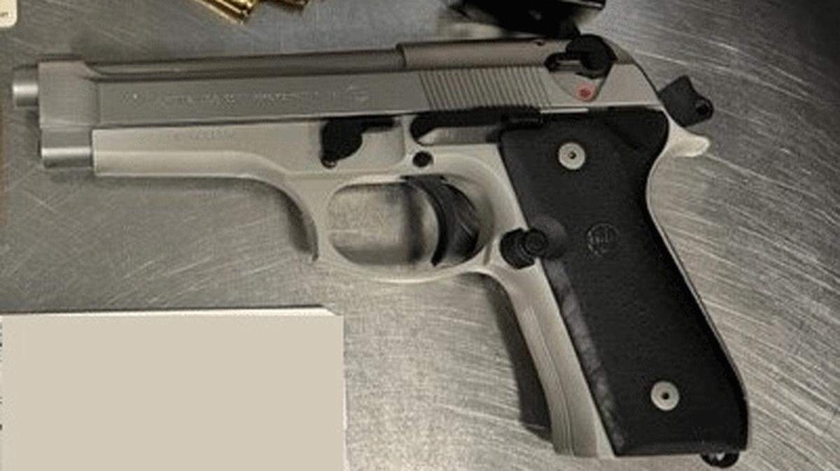 Transportation Security Administration officers confiscated a loaded handgun that a man tried to smuggle onto a plane in his carry-on luggage at the Santa Barbara Airport on Tuesday, May 23, 2023.