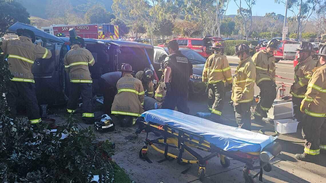 Man injured in SLO CA car crash | San Luis Obispo Tribune