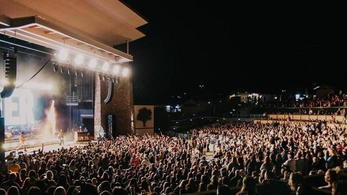 Fans fill the lower bowl for a concert at Vina Robles Amphitheater in Paso Robles.