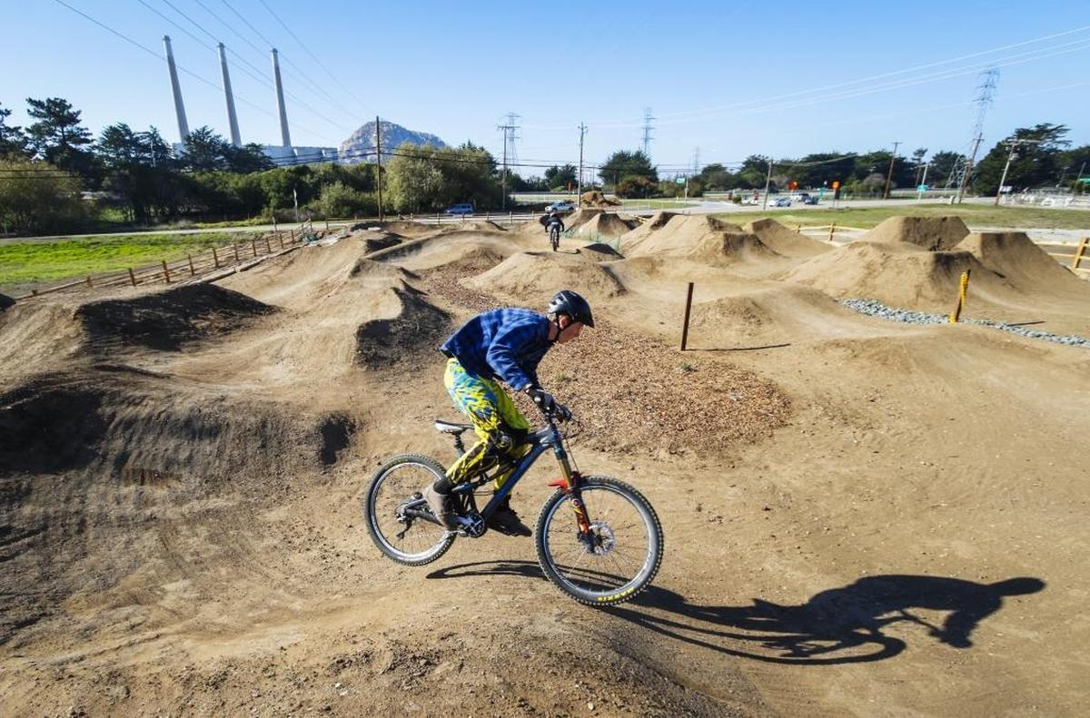 Clay Culpepper, 14, of Los Osos rides the pump track section at the Morro Bay Bike Park just after it opened in 2016. Paso Robles will get a similar bike park at Barney Schwartz Park in 2022.