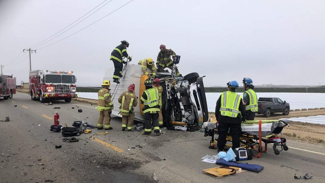 Highway 1 crash injures driver, blocks traffic in SLO County | San Luis ...