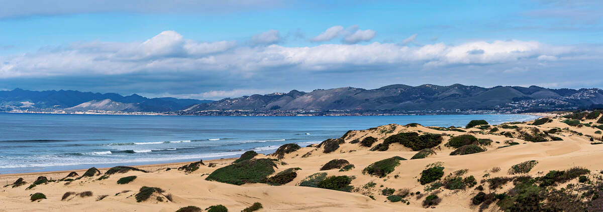 Clouds gather over the Oceano Dunes in January 2025.