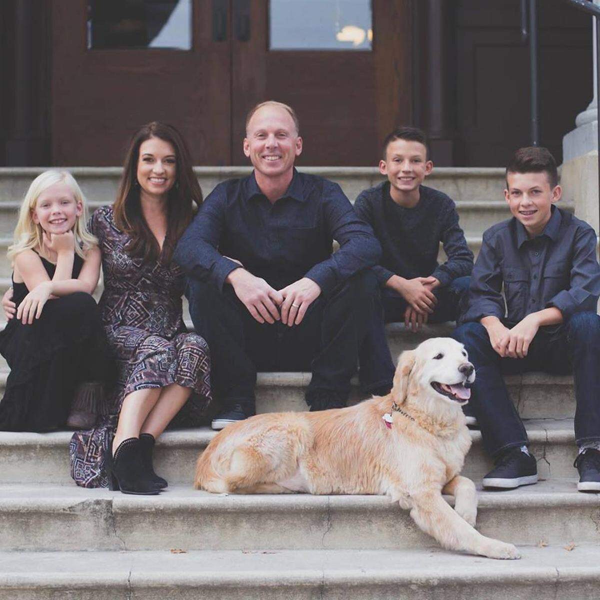 Stephanie Rothbauer and her family: husband Tad, daughter Mia and sons TJ and Brayden. Rothbauer, who lives in Paso Robles, is battling acute myeloid leukemia and is needs a bone marrow donor to provide stem cells for her treatment.