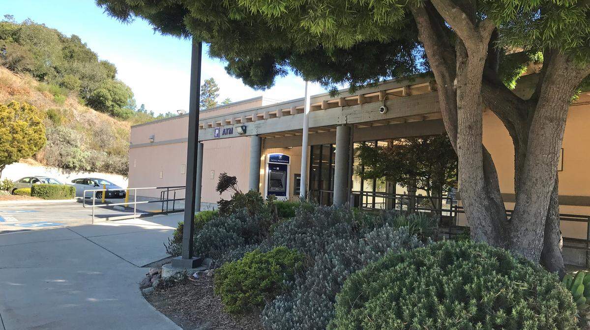 Bank of America built this Cambria structure in 1979, moving out of its former historic home about a block away on Main Street. The bank sold the building to Heritage Oaks Bank in 2013, which later became Pacific Premier bank.