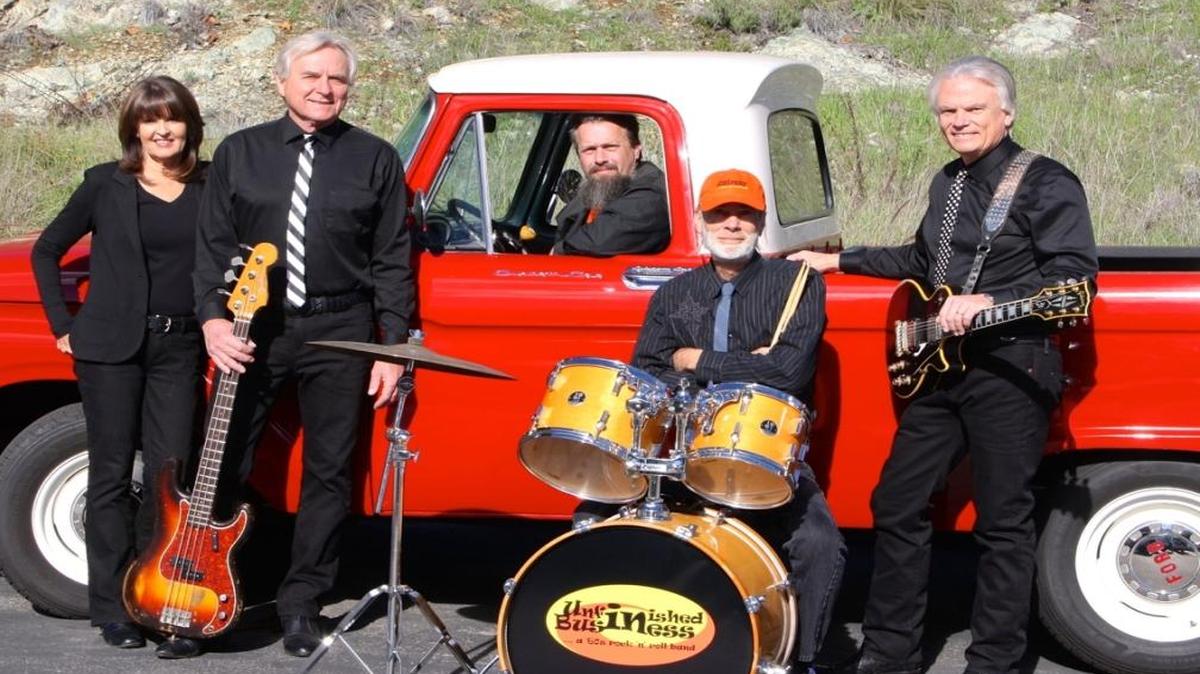 Unfinished Business performs Monday as part of the Unfinished Business Memorial Day Jam at Avila Beach Golf Resort.