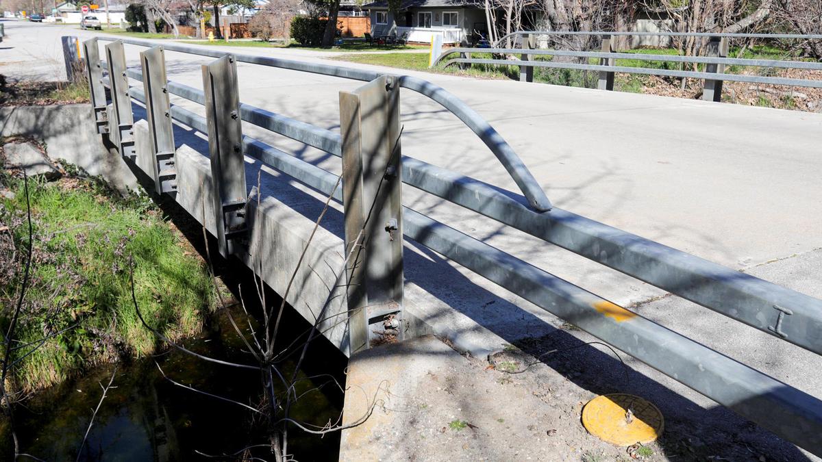 The Encina Road bridge over Yerba Buena Creek in Santa Margarita is one of 23 bridges rated in poor condition throughout San Luis Obispo County.