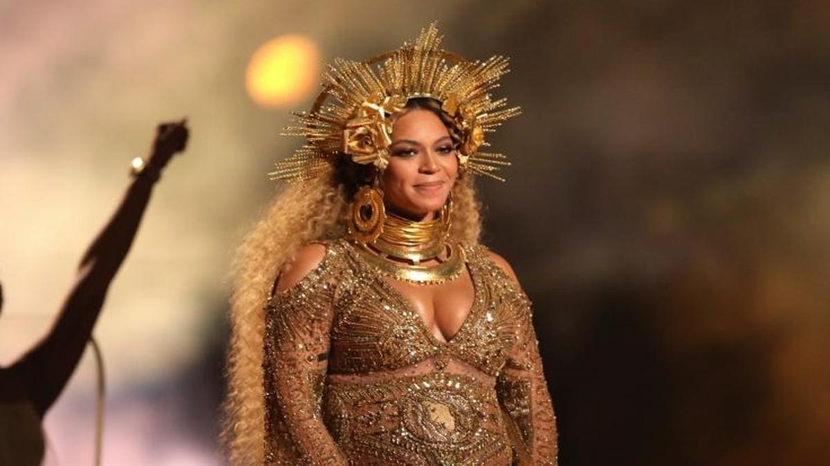 Beyoncé performs at the 59th annual Grammy Awards in Los Angeles on Feb. 12, 2017.
