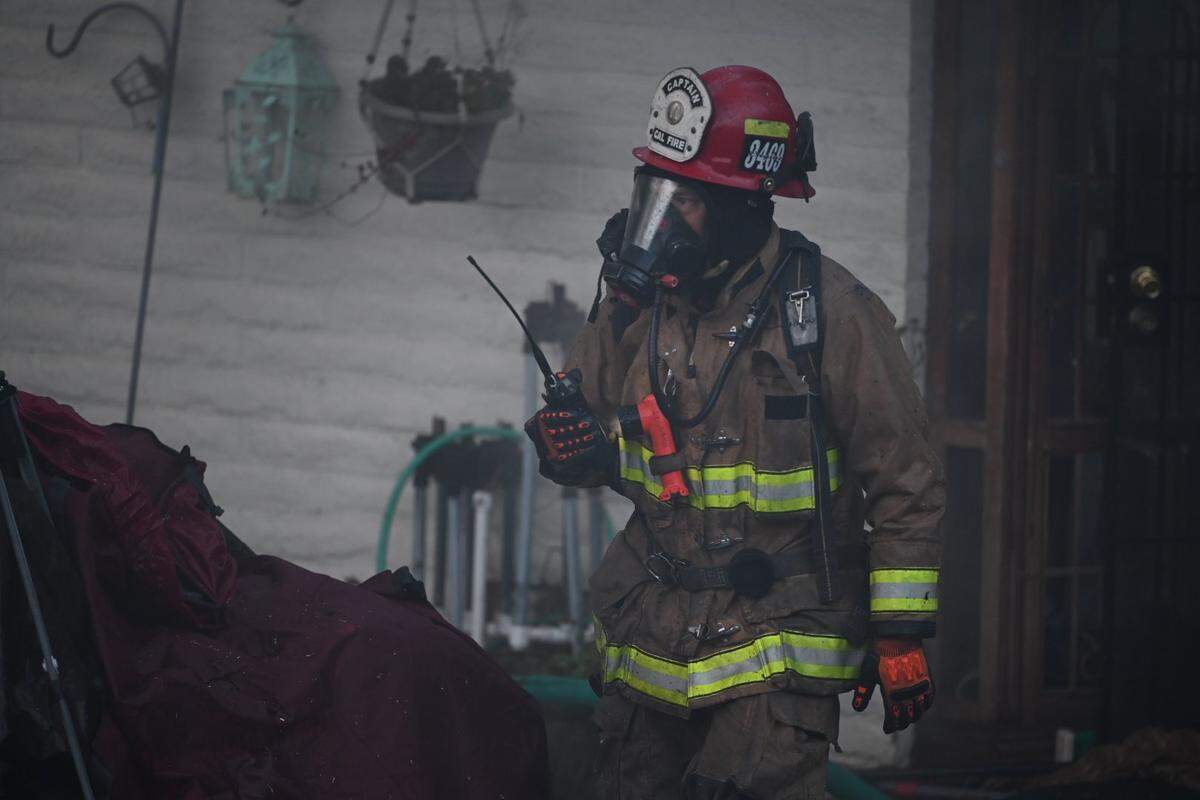 A fire burned major parts of a home on Toro Creek Road in Atascadero on March 2, 2025.