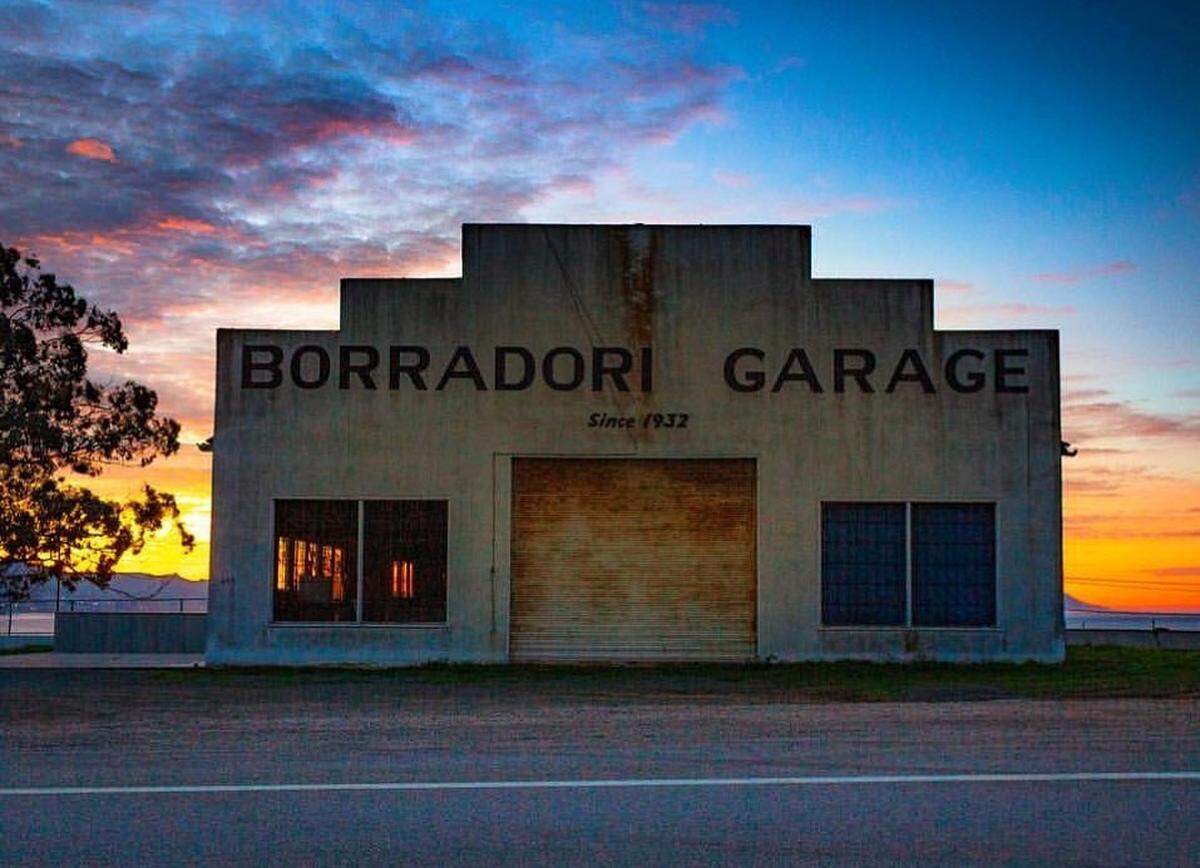 This photo from the Cayucos CA Facebook page shows the historic Borradori Garage building in the seaside town.