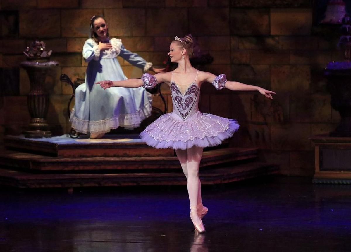 The Sugar Plum Fairy dances for Clara in “The Nutcracker,” playing Sunday at the Performing Arts Center in San Luis Obispo.