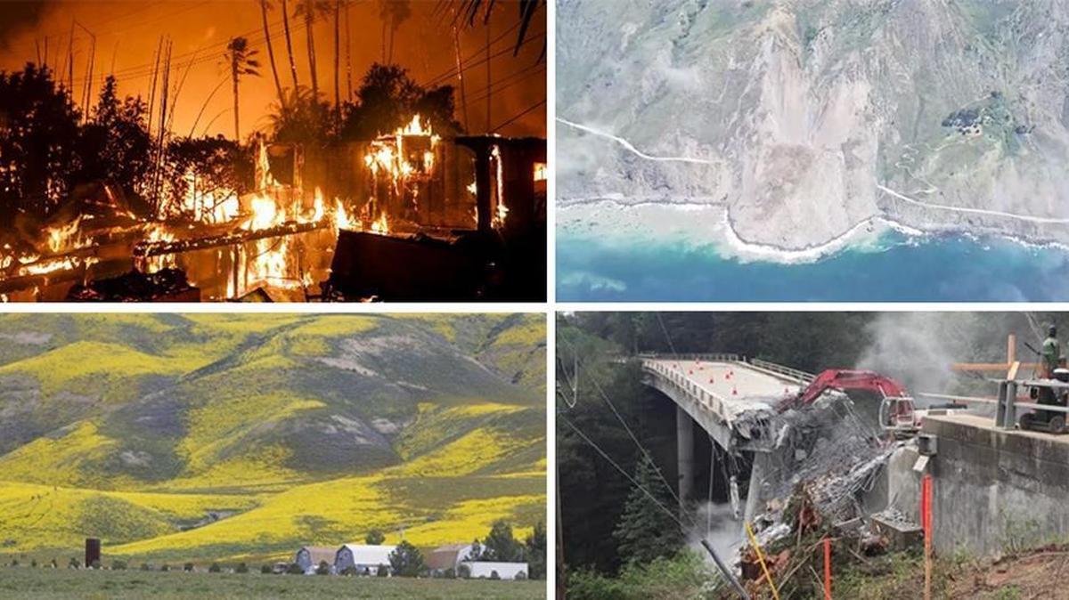 The most-viewed videos of the year included footage of the Thomas Fire, Mud Creek Slide, Carrizo Plain wildfliwers and the destruction of the Pfeiffer Canyon Bridge.