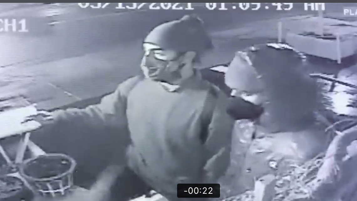 The Paso Robles Police Department are searching for two suspects who broke into the Economy Inn office and attacked the clerk during an attempted robbery. The suspects were captured on a surveillance camera standing outside the motel office and then kicking in the door.