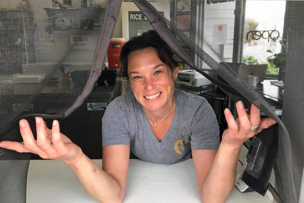 Katherine “Katie” Bosken greets her customers at Chowa Bowl in Morro Bay.