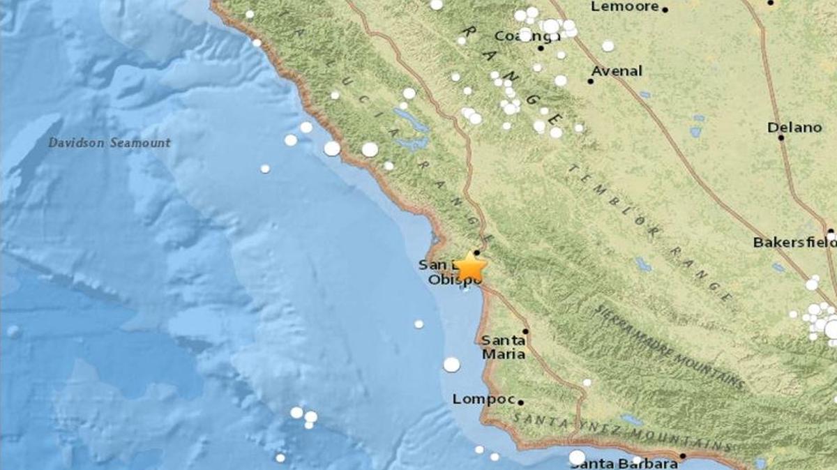A magnitude 2.2 earthquake shook near San Luis Obispo about 7:45 a.m. Sunday, April 16, 2017.