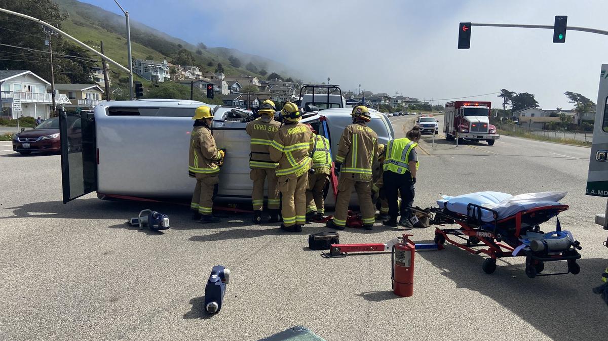 A car crash was blocking traffic on Highway 1 on March 23.