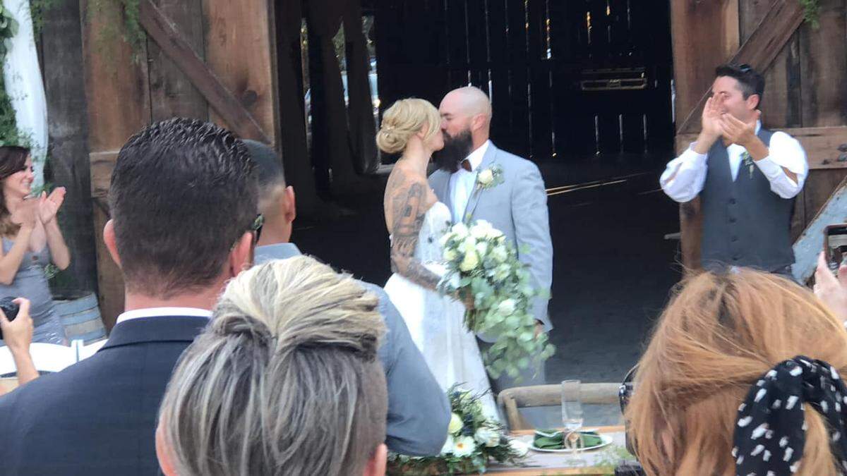 Travis and Brittany Hunt tie the knot on Oct. 13 at La Cuesta Ranch in San Luis Obispo.