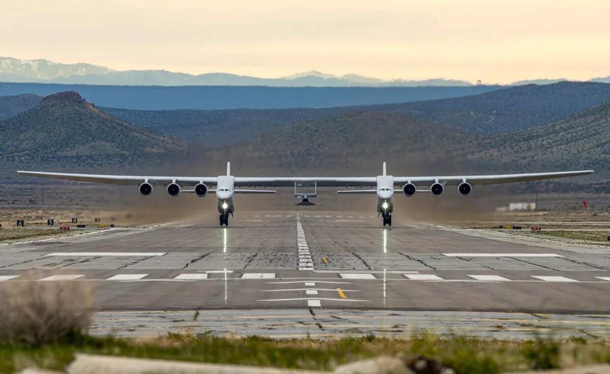 Stratolaunch’s Roc aircraft takes off from Mojave for the next in a series of flight tests off the coast of Vandenberg Space Force Base, attracting attention Saturday from residents in the Lompoc and Santa Maria valleys. Paso Robles hopes to become a spaceport itself to launch horizontal spacecraft into orbit.