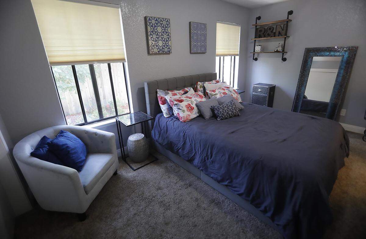 One of the two bedrooms inside 628 4th St. in Paso Robles, which is listed for $355,000.