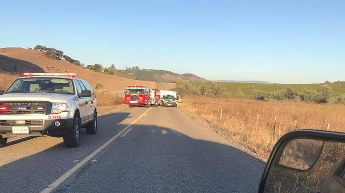 A bicyclist was struck and killed on Highway 227 on Friday morning.