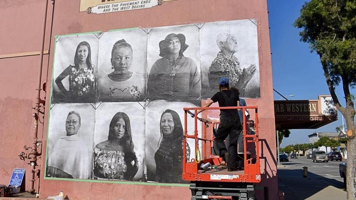 The “Ladies of Guadalupe” mural is on the side of a downtown Guadalupe building that once housed the Far Western Tavern. The building will soon be home to The Dunes Center.
