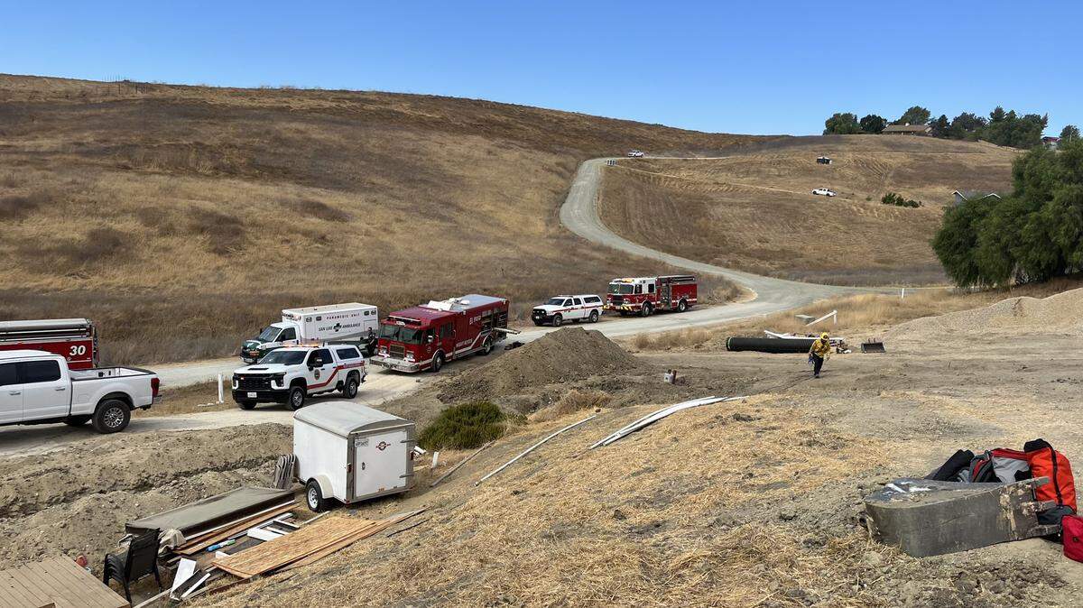 Cal Fire extricated one person in a trench rescue near San Miguel on Oct. 11, 2024.