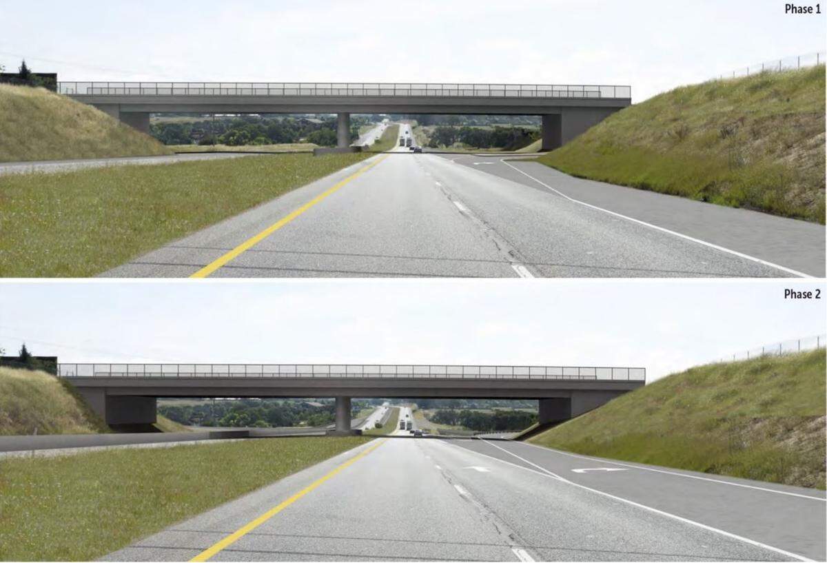 Caltrans renderings show how a proposed Highway 46 overpass would look at Union Road in Paso Robles.