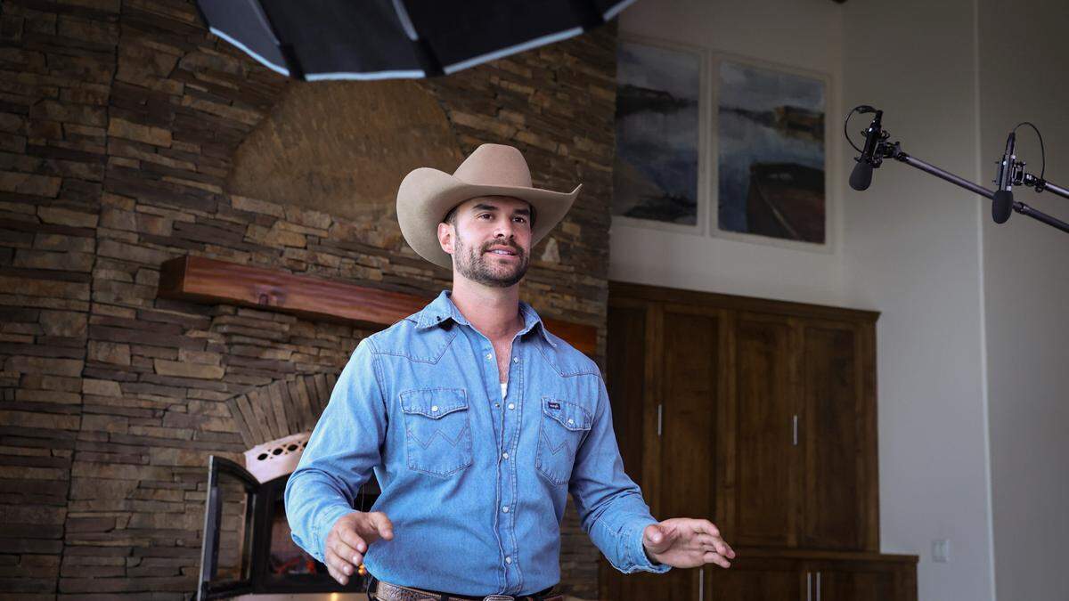 Matt Warren, 30, of Morro Bay is one of the farmers cast in the Fox series “Farmer Wants a Wife,” seen here on March 5, 2025.