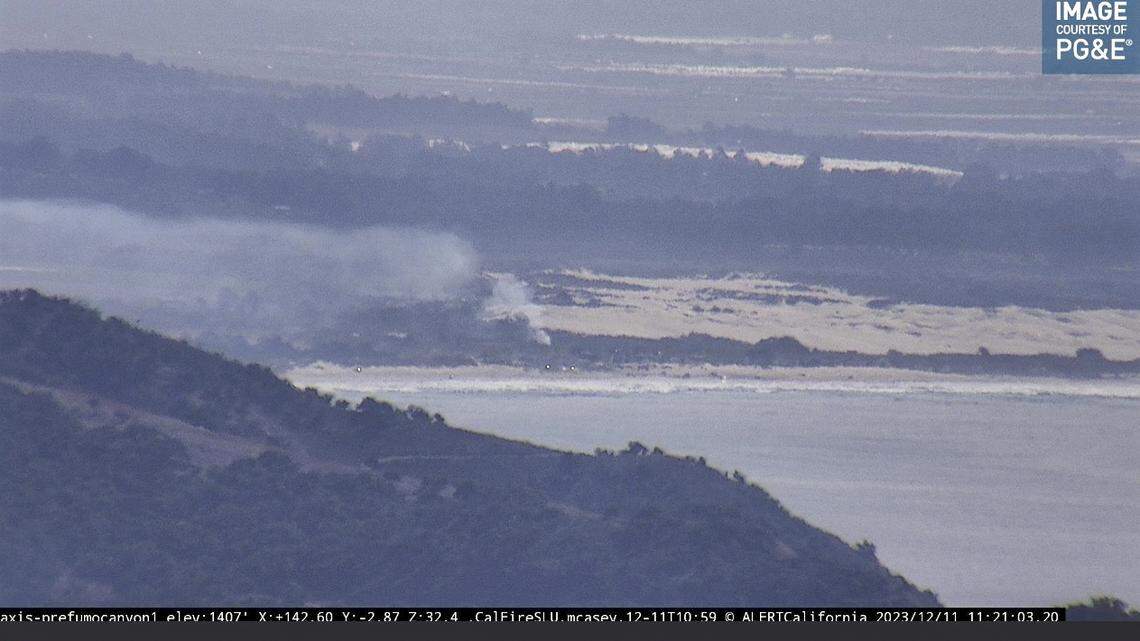 Firefighters respond to brush fire in southern SLO County