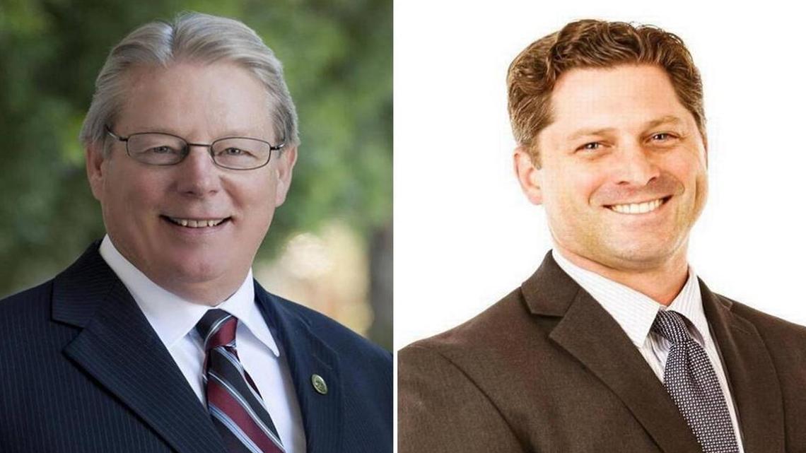 Democratic state Sen. Bill Monning, left, and Republican Assemblyman Jordan Cunningham have written a letter to the State Water Resources Control Board, urging it to move forward with funding a tertiary wastewater treatment plant in Paso Robles.