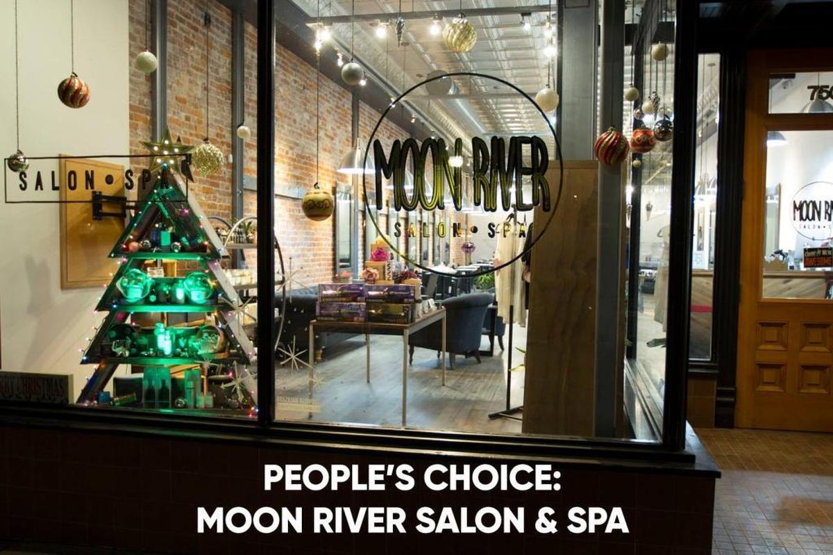 Moon River won “People’s Choice” in Downtown SLO’s annual holiday window contest.
