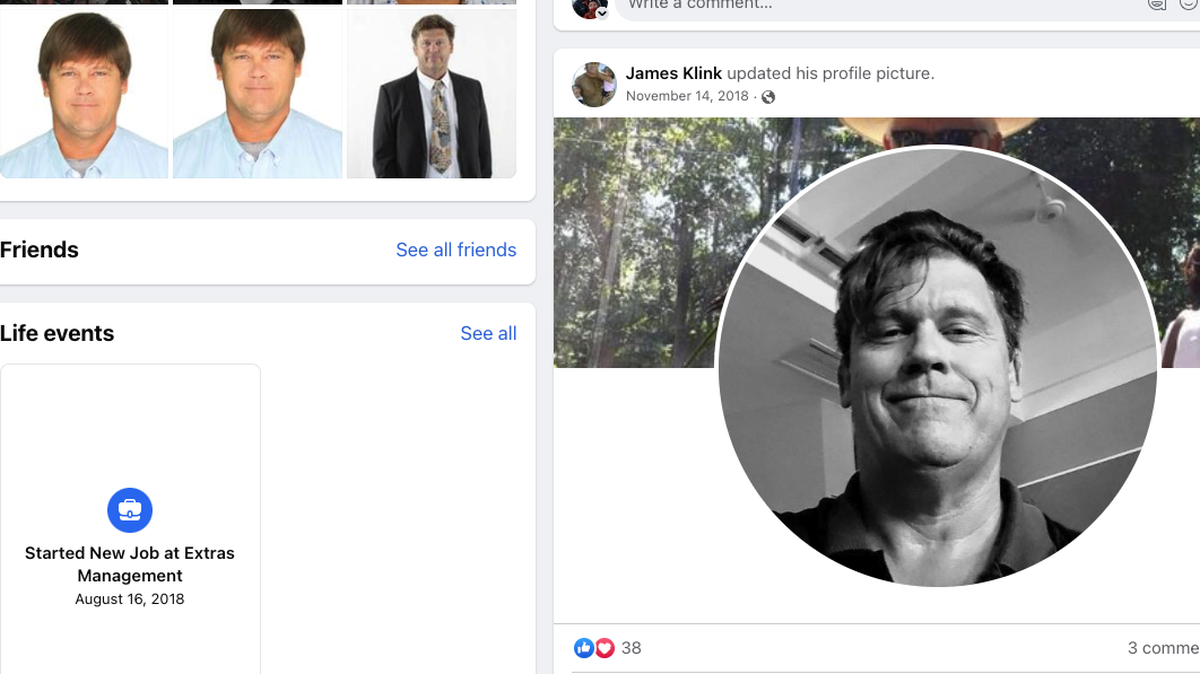 Screenshot from James Klink’s Facebook page. The Atascadero Middle School teacher was placed on leave in September 2022 during an investigation of inappropriate behavior toward students. He was then arrested on Jan. 17, 2023, ,on suspicion of making threats against school administrators.
