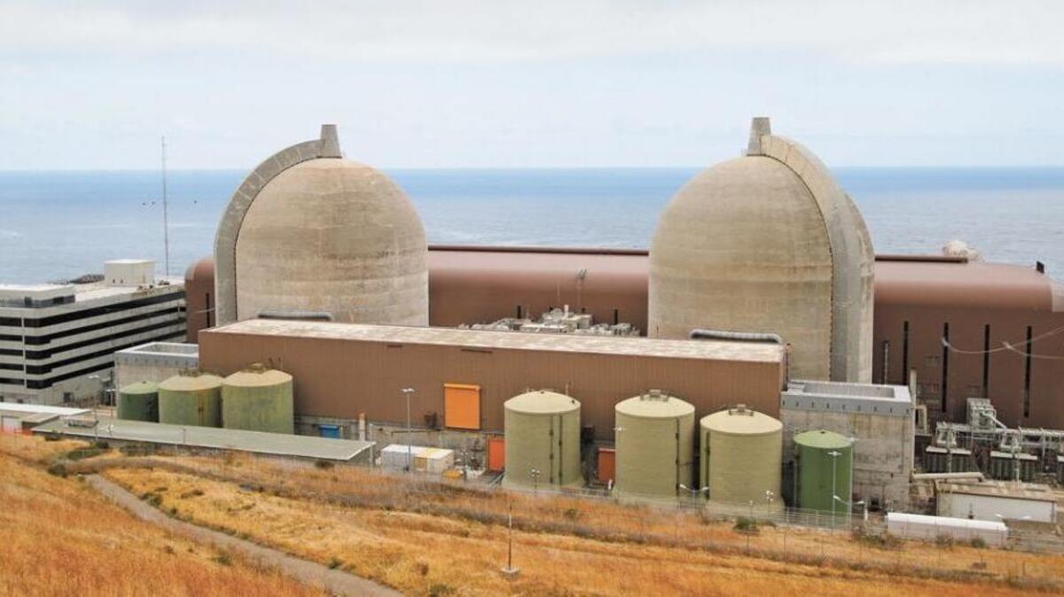 Diablo Canyon near Avila Beach is the last operating nuclear power plant in California.