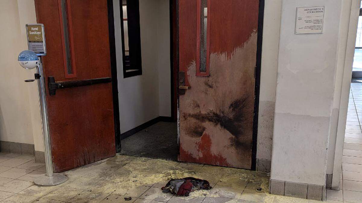 Nathaniel James McGuire of Santa Maria faces federal charges after he allegedly bombed a Santa Maria courthouse complex on Sept. 25, 2024. The explosion injured at least five people, according to the Department of Justice.
